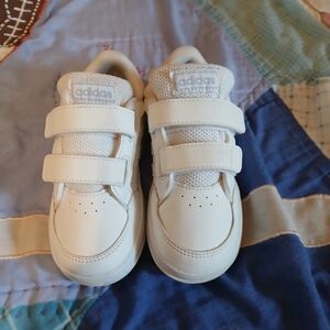 Adidas Kids White Sneakers